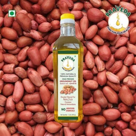 PRAVEDA Coldpress Groundnut Oil - 1Litre