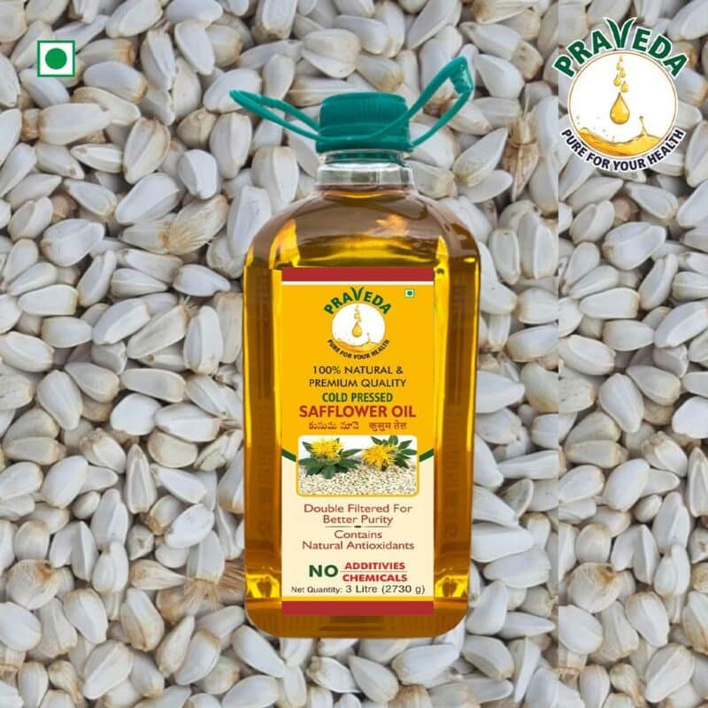 PRAVEDA Coldpress Safflower Oil - 3Litre