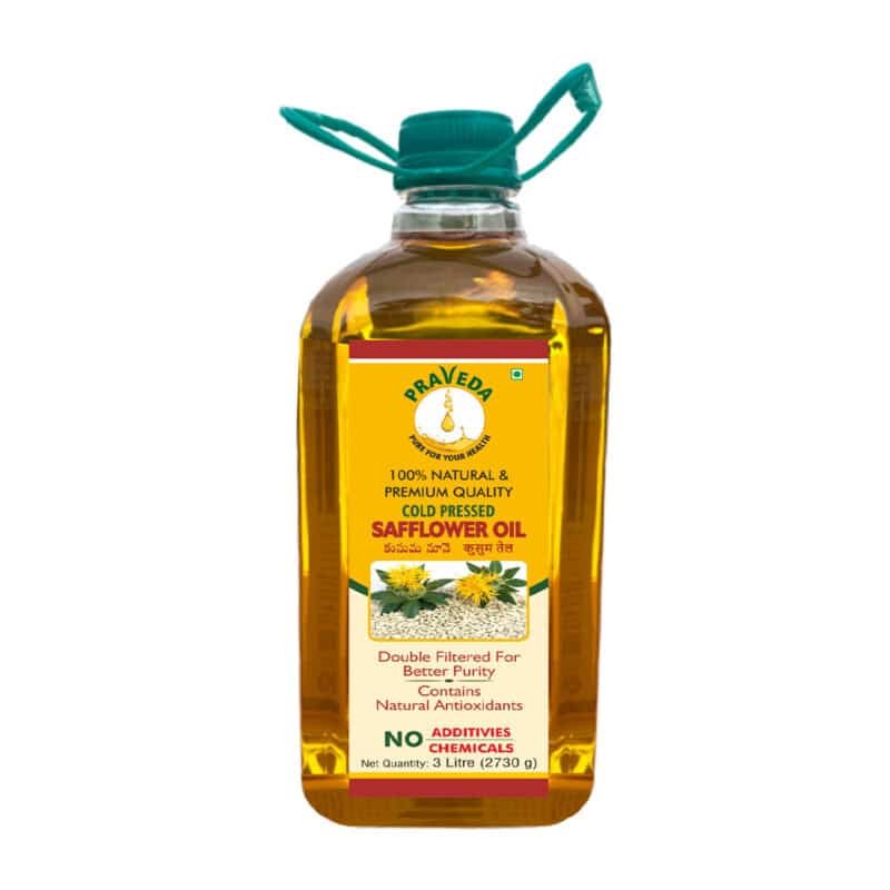 PRAVEDA Coldpress Safflower Oil - 3Litre - Image 2