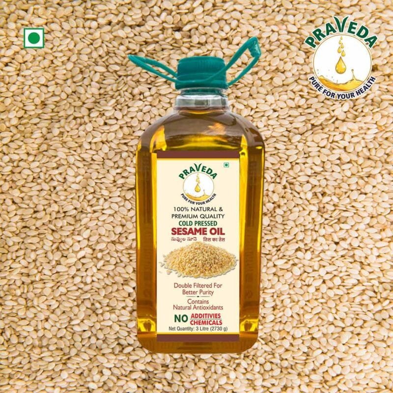 PRAVEDA Coldpress Sesame Oil - 3Litre