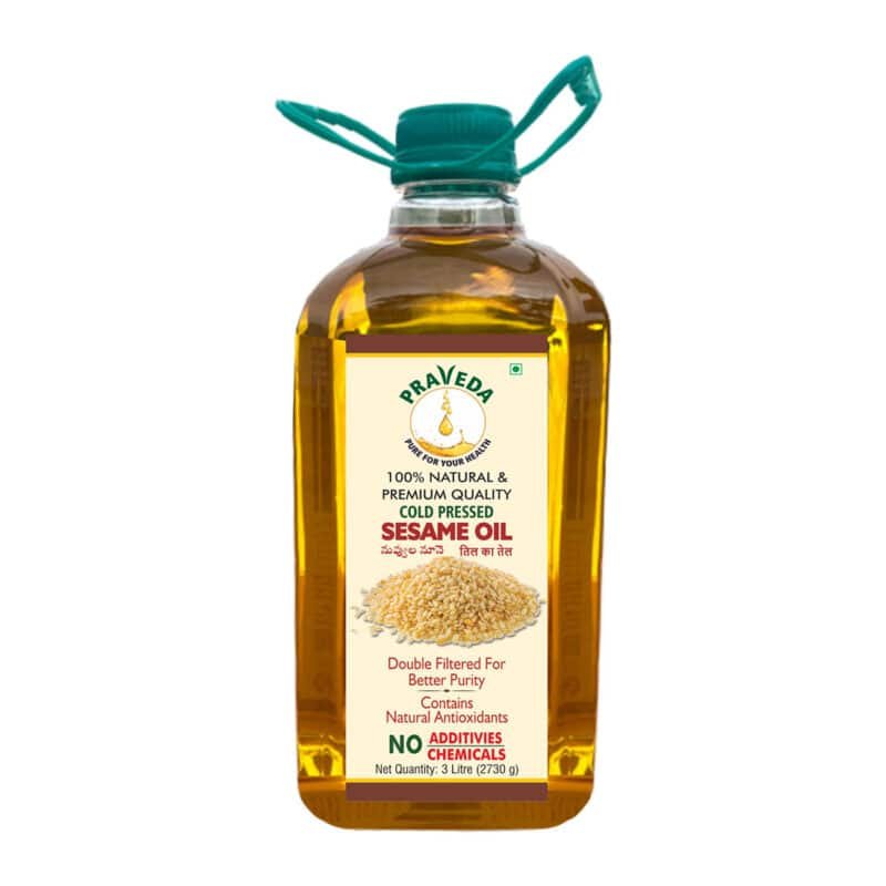 PRAVEDA Coldpress Sesame Oil - 3Litre - Image 2
